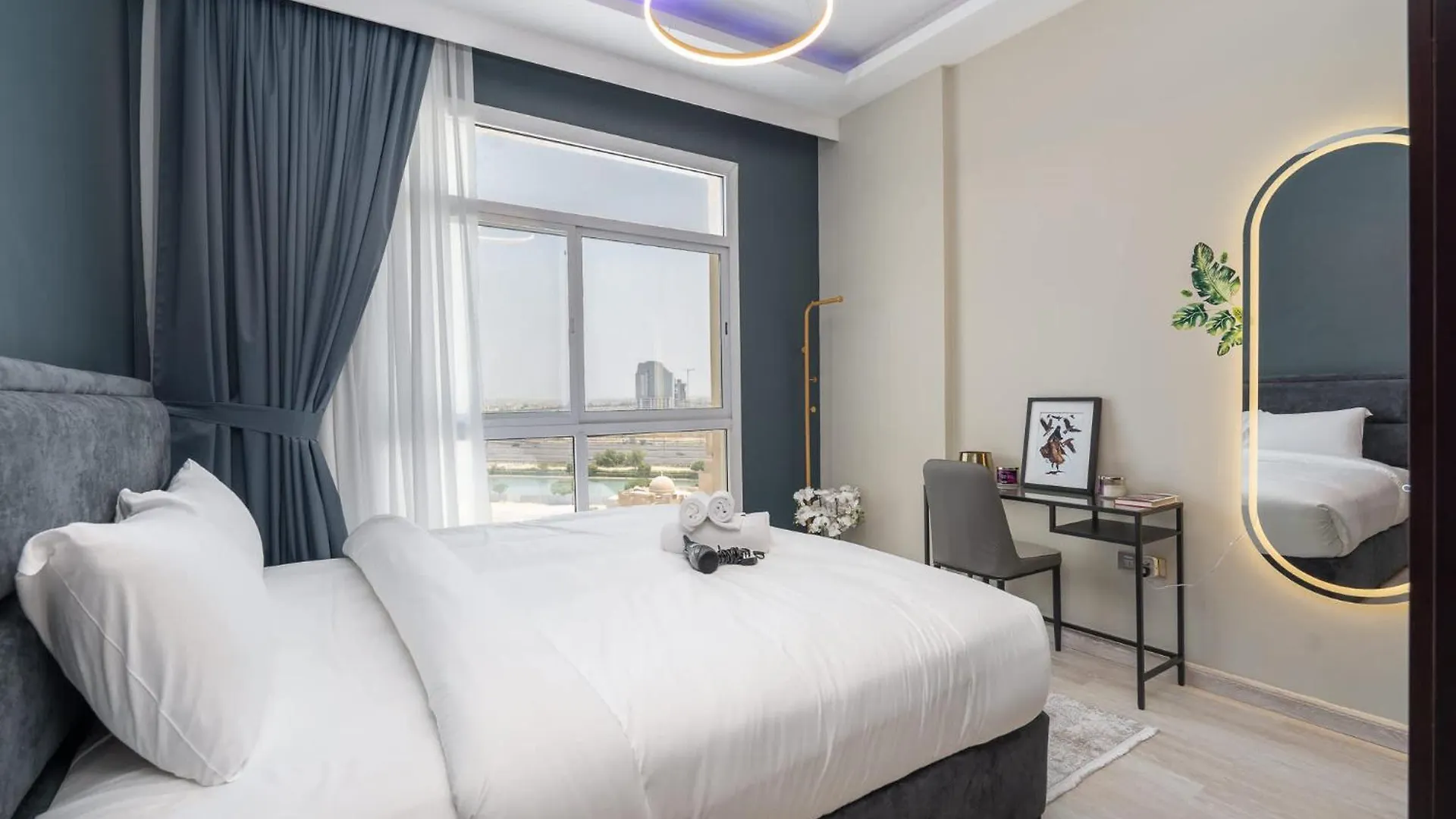 Calm 1-Bedroom With Relaxing Balcony Atmosphere In Liwan Dubai Apartment